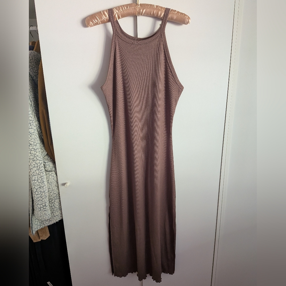 O'Neill Mauve Ribbed Maxi Dress